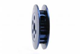 16 d toothed pulley. p/strap 1.8 mm. 1/24. Blue color.