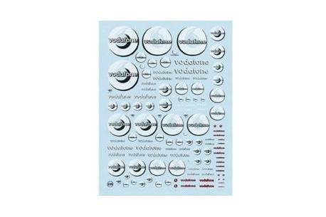 Decal  Vodafone 1/24-1/32 - 1/43