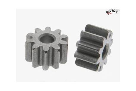 Pinion 10 d. M50 steel for 2mm shaft