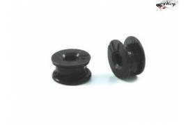 Excentric nylon bushing