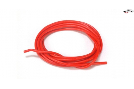 Cable 1mm. rojo siliconado 