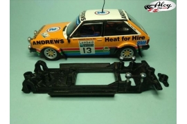 In Line chassis Black 3DP Renault 8 TS SCX