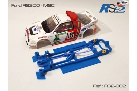 Chasis en línea 3DP Flex RS2 Ford RS200 MSC/Scaleauto