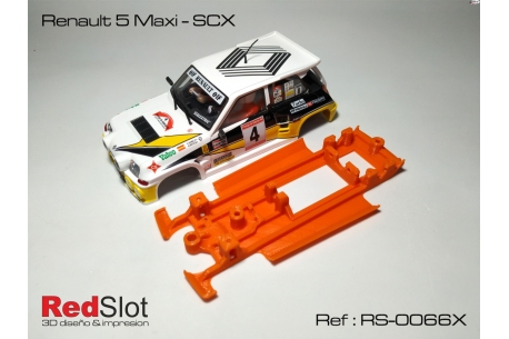 3DP In Line chassis soft Renault 5 Maxi SCX