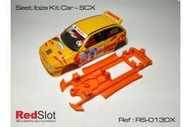 3DP In line angular chassis Seat Ibiza Kit Car SCX