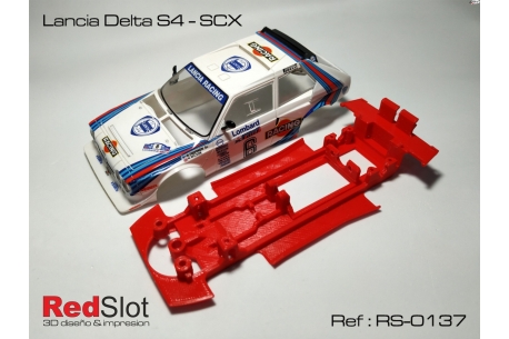 Chasis 3DP en línea Lancia Delta S4 SCX