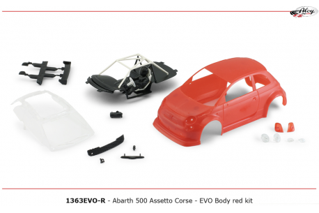 Carrocería Abarth 500 kit Roja