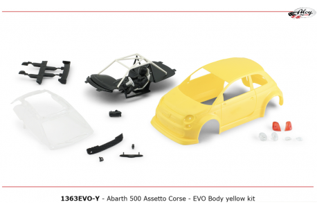 Carrocería Abarth 500 kit Amarilla