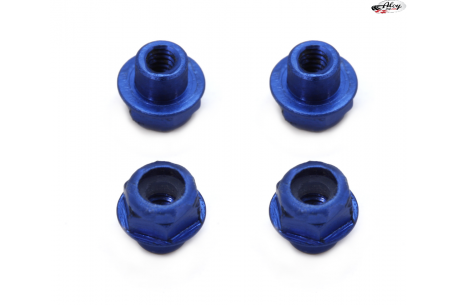 H-Clamping Cap, 2mm Blue Aluminum