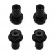 H-Clamping Cap, 5mm Black Aluminum