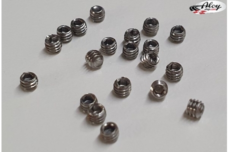 20x Allen headless screw SS M2.5x2 mm