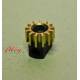 Removable pinion brass Z13 x 6.7mm