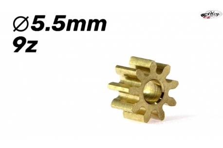 Removable 9z sprocket  5,5 mm Ø.