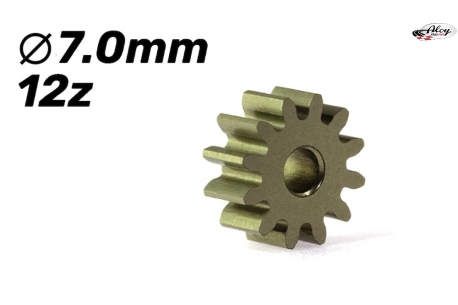 Ergal sprocket with 12z 7 mm diameter