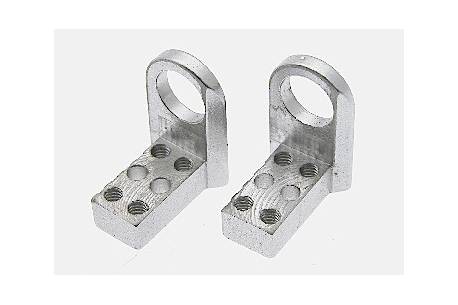 Support shaft height 11 mm. aluminium machining